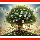 Good Luck Money Tree Card A5