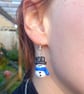 Snowman Dangle Earrings