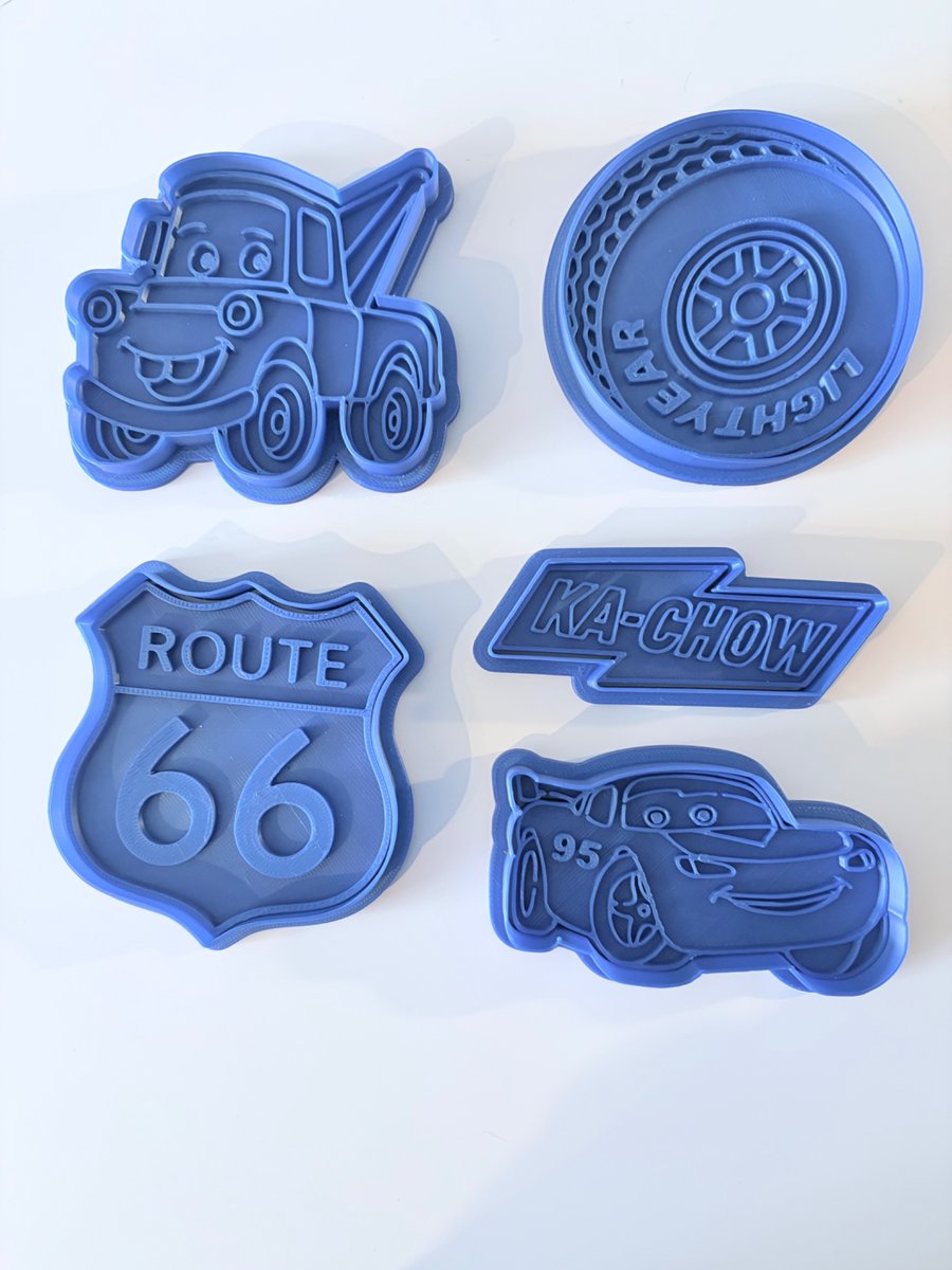 Cars cookie cutter set of 5
