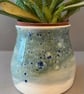 Aqua splatter planter - Image 1