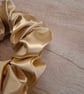 Handmade gold satin scrunchie  - Image 2