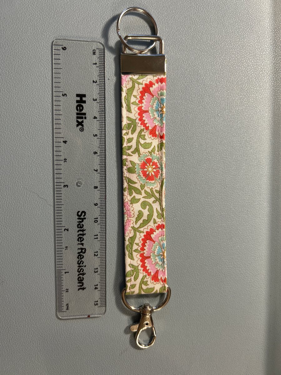 Key fob in Tilda fabric 
