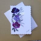 hand painted blank greetings card ( ref FA2 J2 )