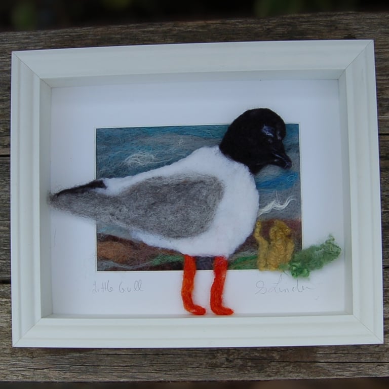 Needle felted Little Gull picture 