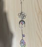 Handmade floral suncatcher, hanging decoration 