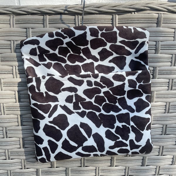 Animal print fabric peg bag
