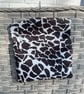Animal print fabric peg bag