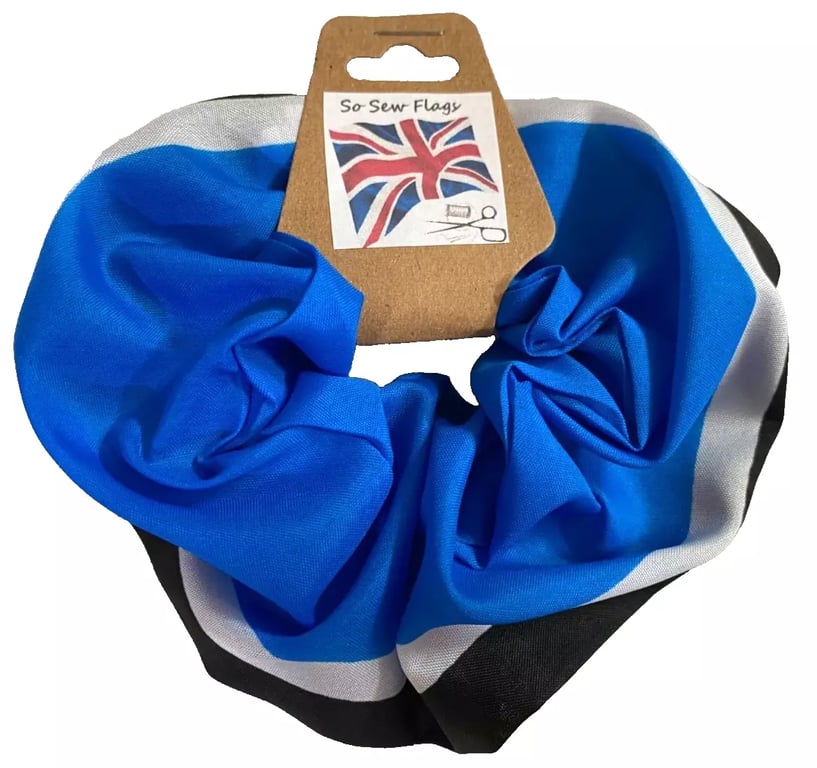 Botswana Botswanan Flag Hair Scrunchie Scrunchies Accessory Band Elastic