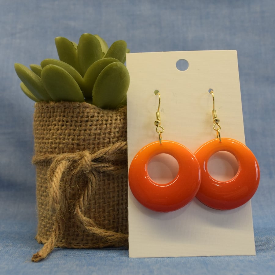 Round Hoop Earrings