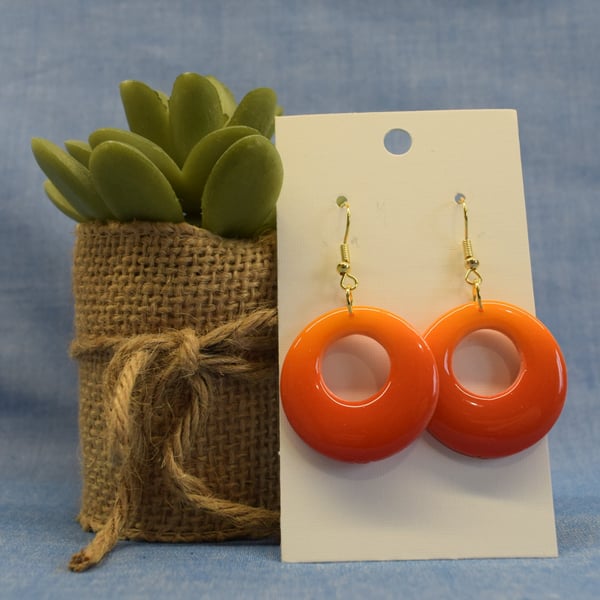 Round Hoop Earrings