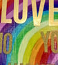 Rainbow acrylic wall canvas  - Image 4