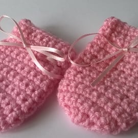 Baby Hand Crochet Mittens