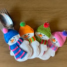 Hand Stitched Festive Cutlery Holder