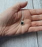 Jet pendant in sterling silver, silver and jet pendant, genuine jet necklace - Image 8