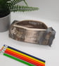 Pencil case box shaped in gold and grey.  - Image 4