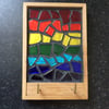 Stained glass key rack