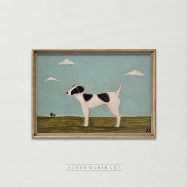 Original Dog Painting - (Unframed)