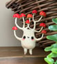 Spun Cotton Red Mushroom Art Doll - Image 1