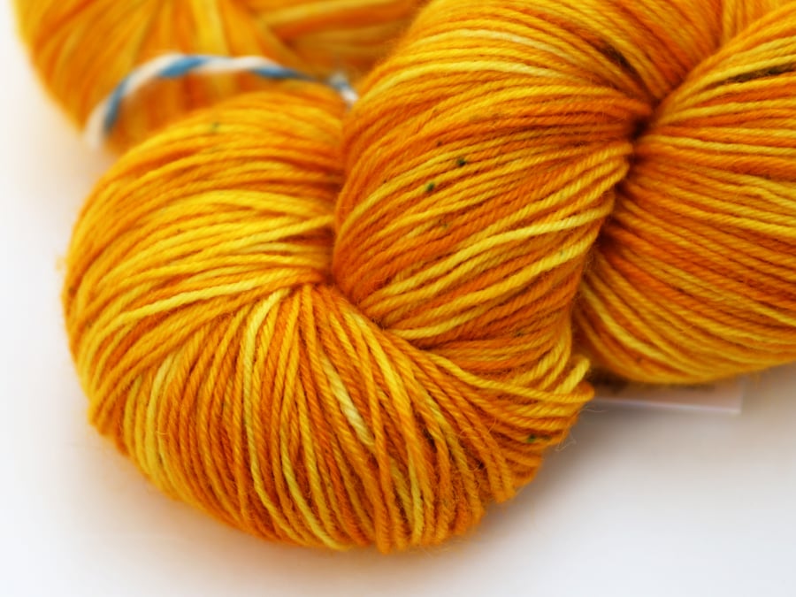 Goldenrod - Superwash merino-nylon 4 ply weight yarn