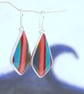Surfite earrings - pink and red kites