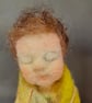 One of a kind, Sweet Little Woodland Spirit needle felted Art Doll. - Image 5