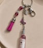 Rosé Wine  Best Friend Bag Charm & Keyring  - Image 1