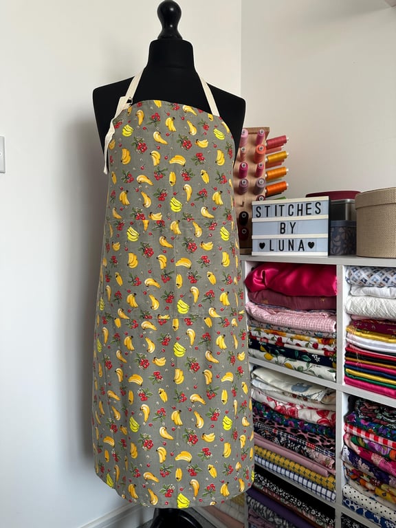 Handmade Unisex Fun Fruits Print Apron, House-warming Gifts