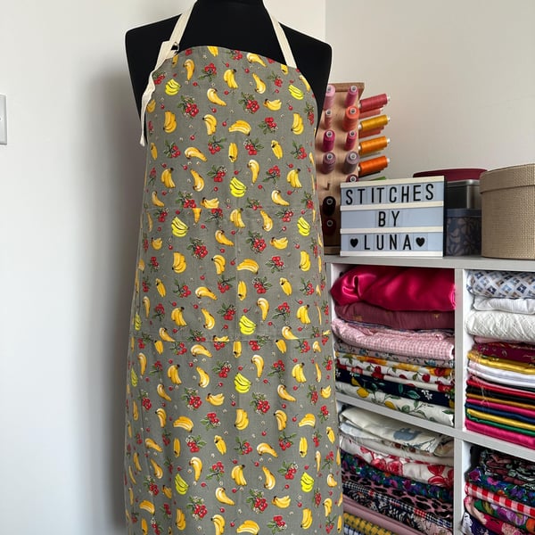 Handmade Unisex Fun Fruits Print Apron, House-warming Gifts