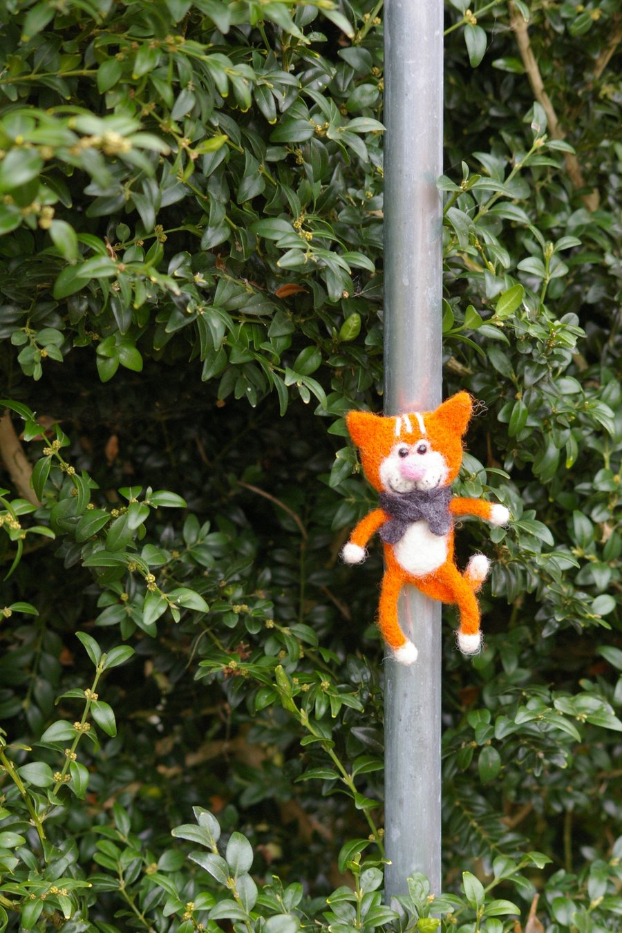 Handmade Felt Wool Cat Magnet