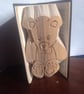 Teddy with Bow COMBI Book Folding Pattern - EMAILED PDF PATTERN - Image 1