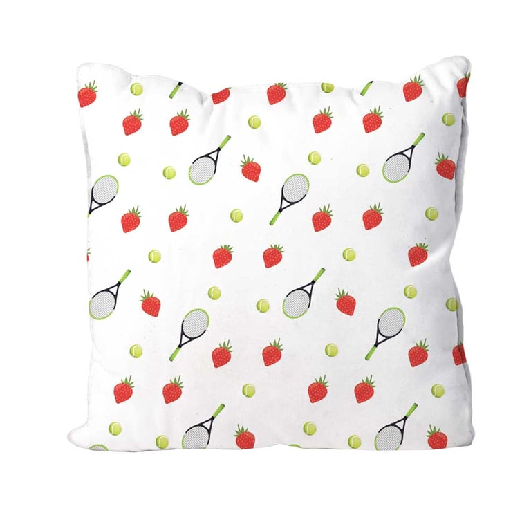 Handmade Tennis Design Cushion-Wimbledon Size 40x40cm- (16"x16") CUS245