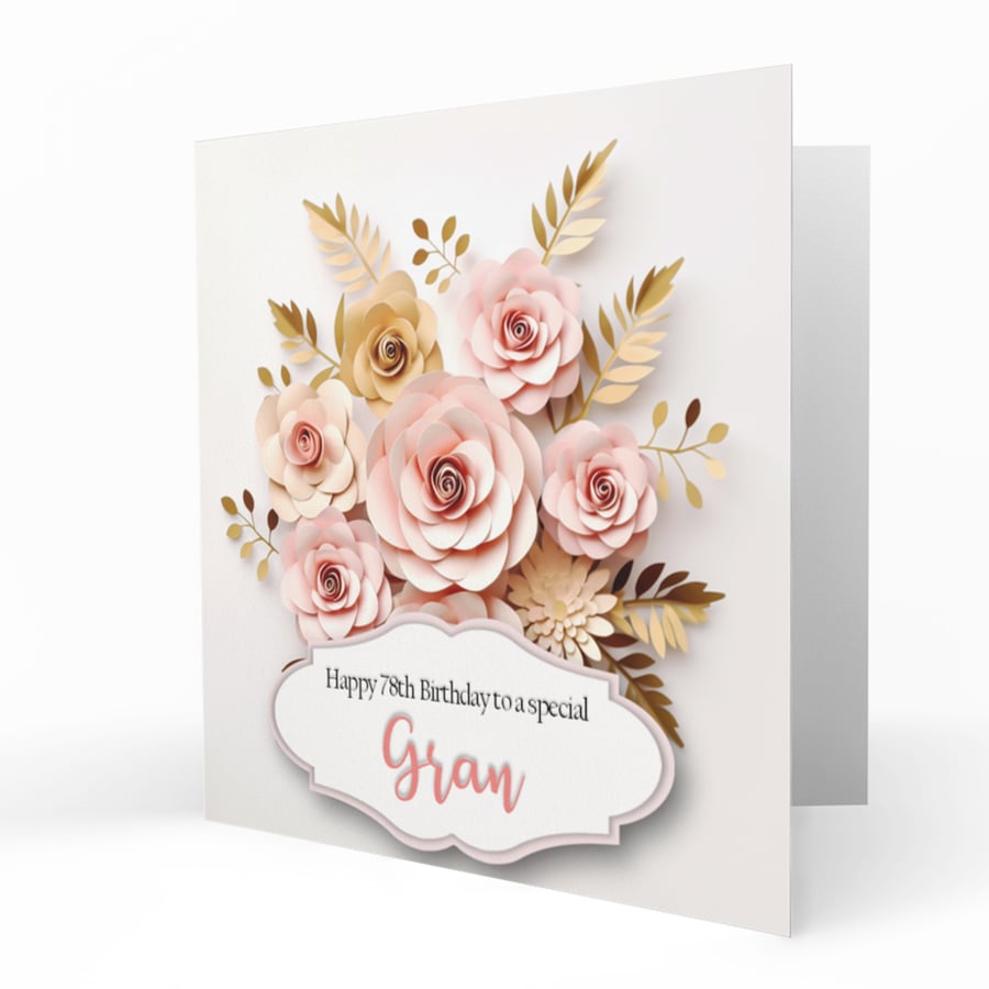 Personalised Birthday Card, Female, 30th, 40th, 50th, 60th, 70th, C153