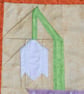 Snowdrop in a Vase Fabric Mug Rug - Image 3