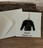 Handmade Detachable Keepsake, Fused Glass Festive Jumper Christmas Card - Image 1