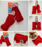 Gift Set - Red Hiking Mitts & Bright Boot Cuffs - Image 6