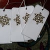 Pack of Snowflake Christmas Gift Tags