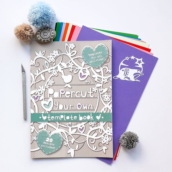 Pocket Wren's Papercut your own Template book