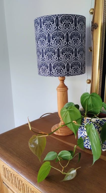 Art Nouveau Classic Cylindrical Drum Lampshade.