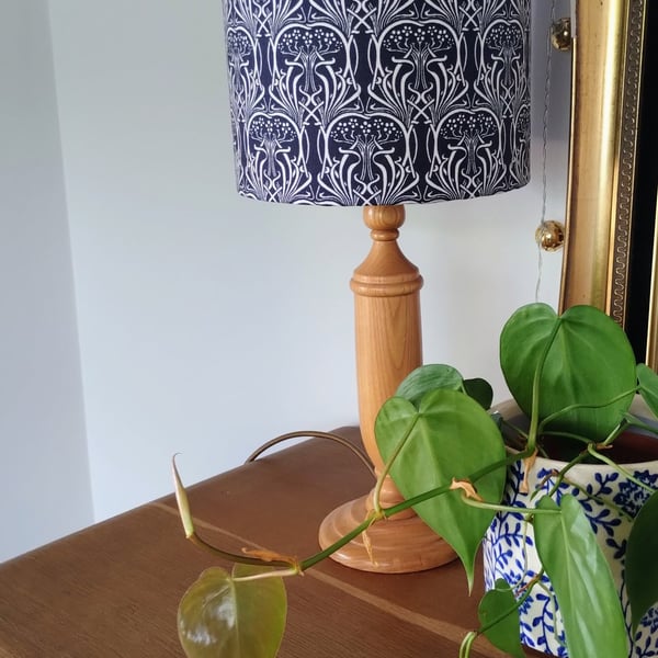 Art Nouveau Classic Cylindrical Drum Lampshade.