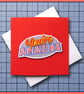 You're Amazing card , Pick me up card,  blank Greeting Card, note card, Red - Image 1