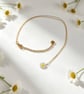 Minimalist Daisy Necklace – Stainless Steel - Red, Lilac, White or Turquoise - Image 3