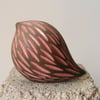 Pink carved raku baby bird