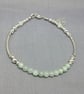  Jadeite Tree of Life Charm Bracelet, Sterling Silver Noodle Gemstone Bracelet - Image 10