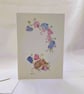 Mouse with Sweet Peas - Greetings card