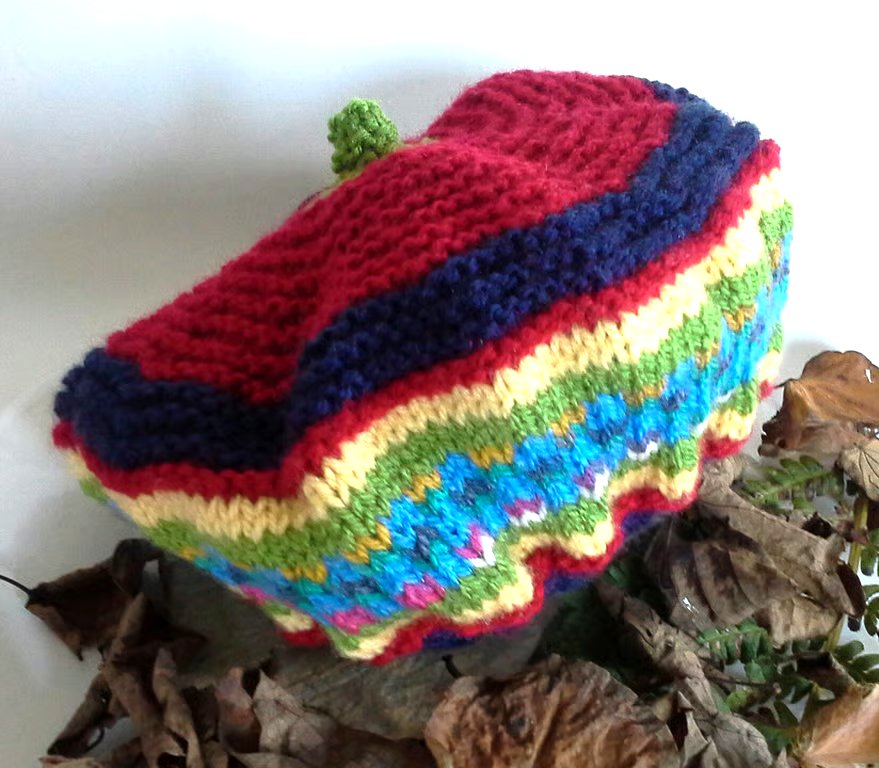Designer Hand Knitted Fairisle Toddler's Hat  1-2 years size