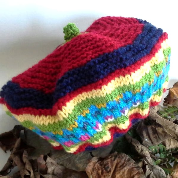 Designer Hand Knitted Fairisle Toddler's Hat  1-2 years size