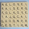 Vintage Scrabble Letter Tiles
