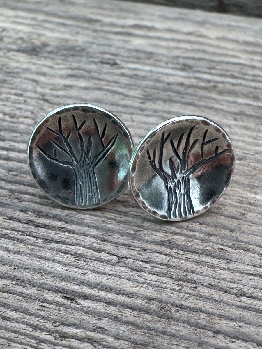 Tree Stud Earrings