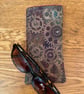 Steampunk Cogs Print Quilted Fabric Glasses Case - Image 6