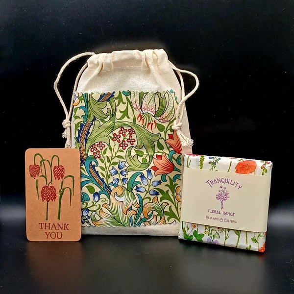 Wildflower Meadow Lavender & Neroli Botanical Wax Melts Thank You Gift & Bag